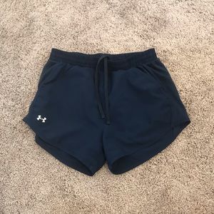 navy blue under armour shorts